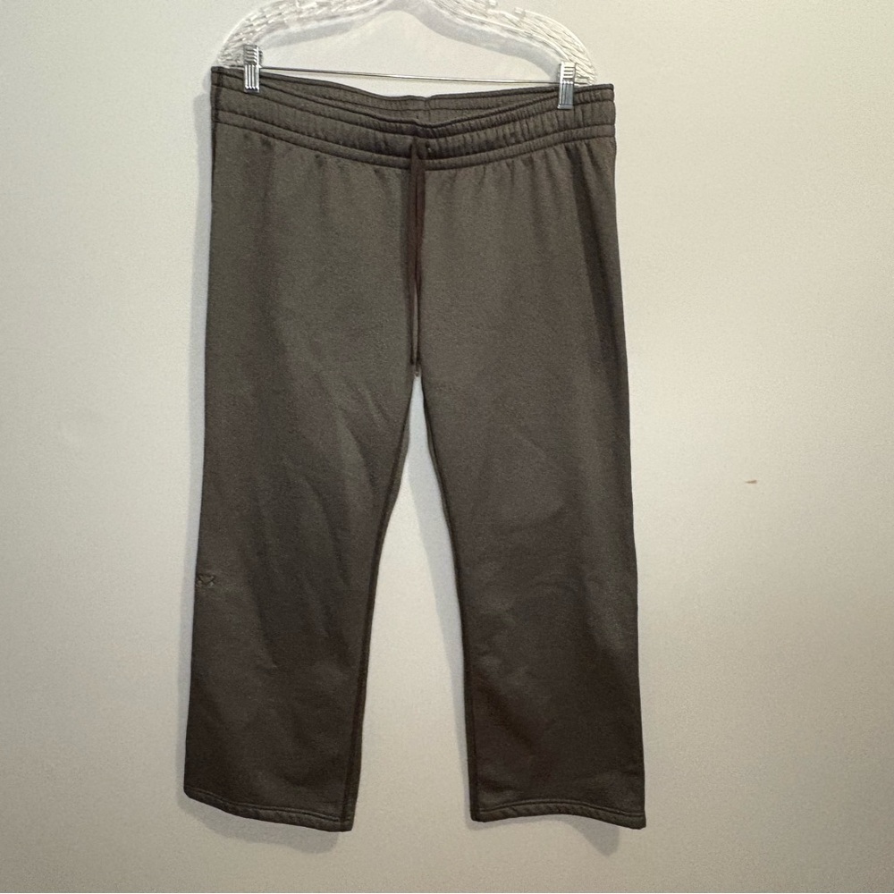 Under Armour Storm Sweatpants Women's Medium Gray Wide Leg Active Pants Stretch